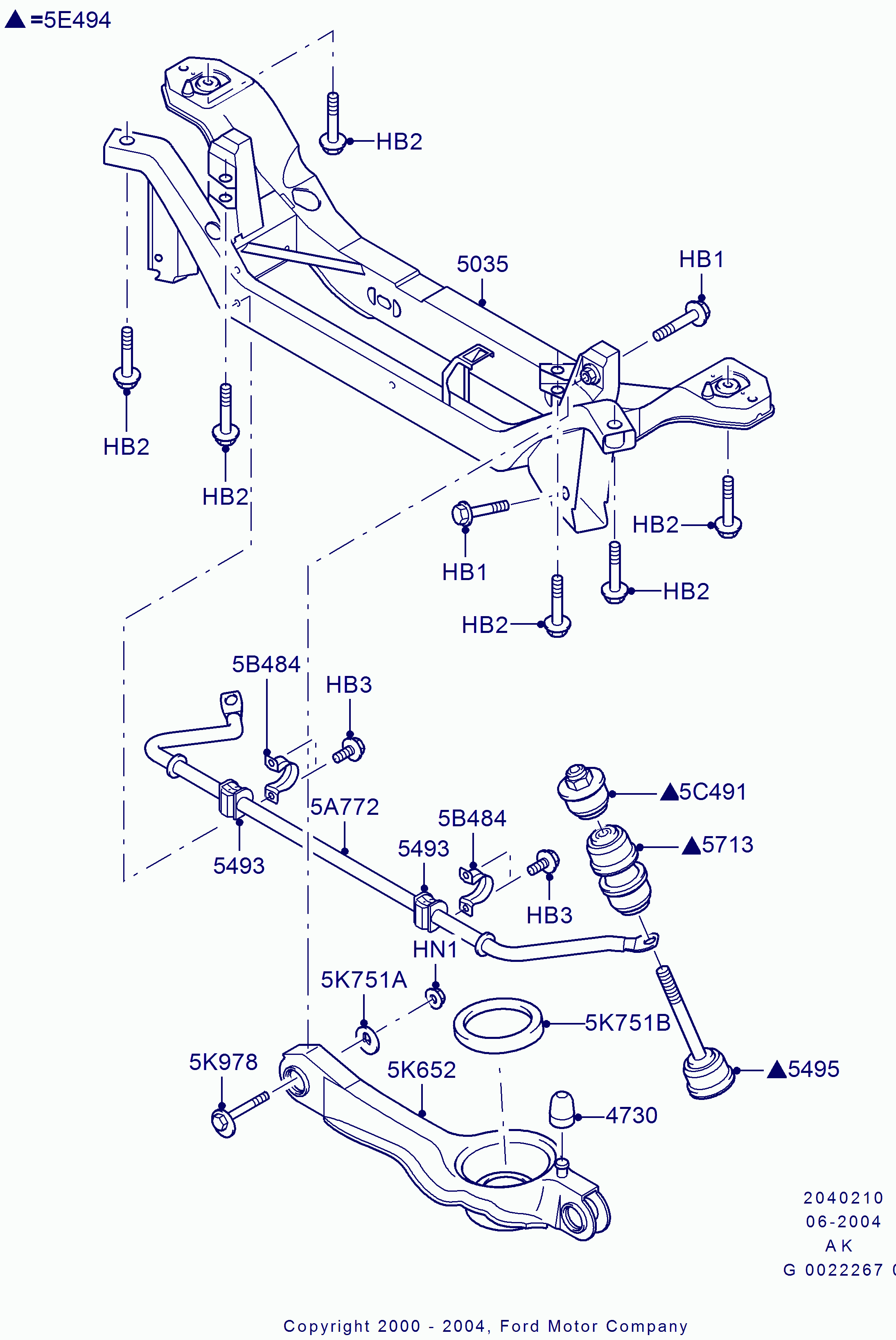 MAZDA 1061666 - Piekare, Šķērssvira ps1.lv