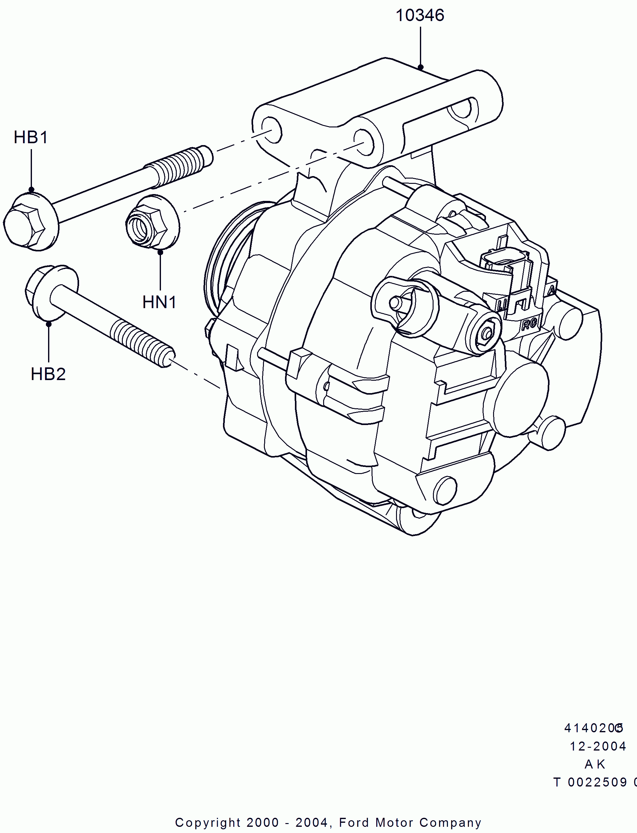 FORD 1406100 - Ģenerators ps1.lv