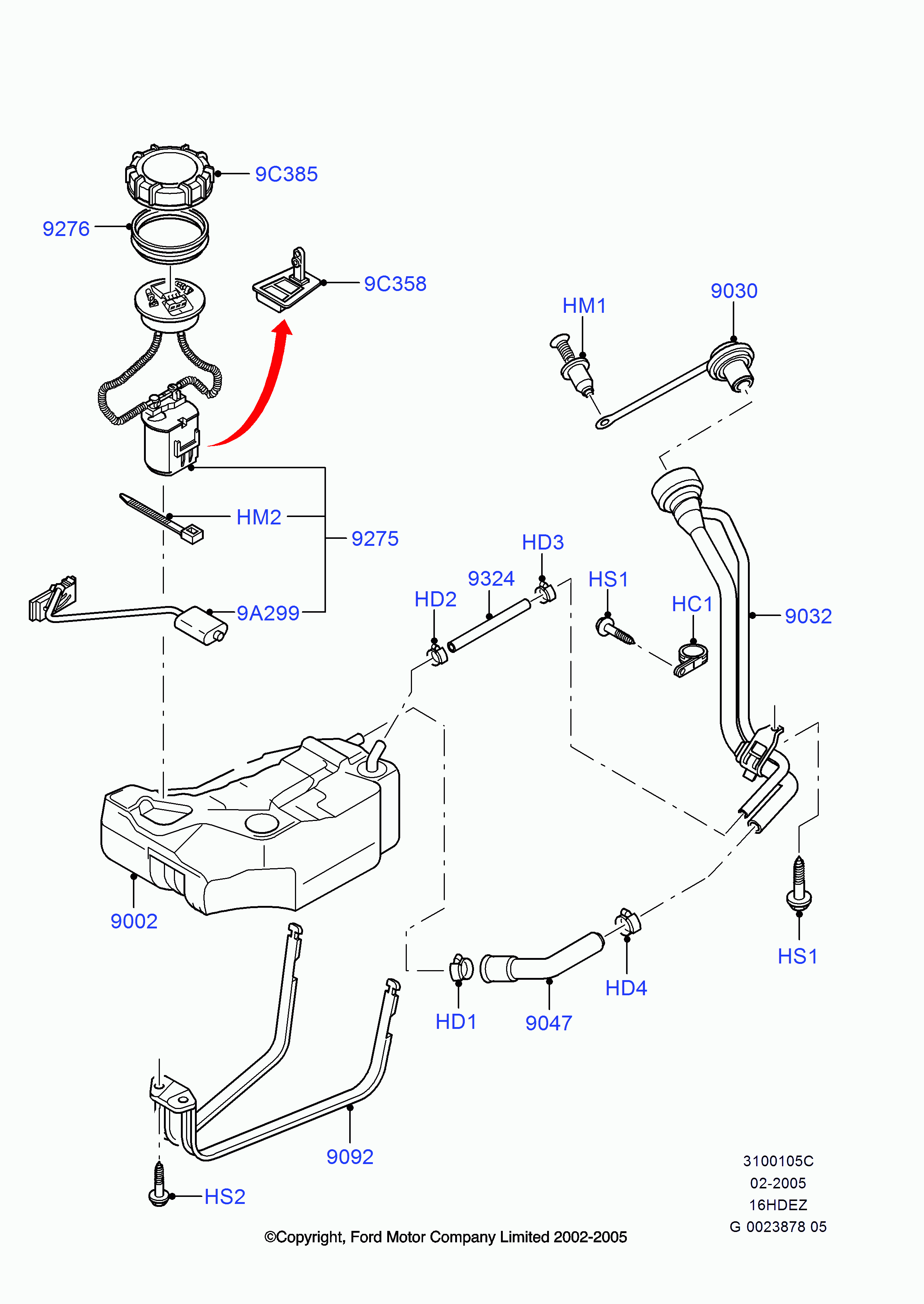 FORD 1 388 671 - Degvielas sūkņa modulis ps1.lv