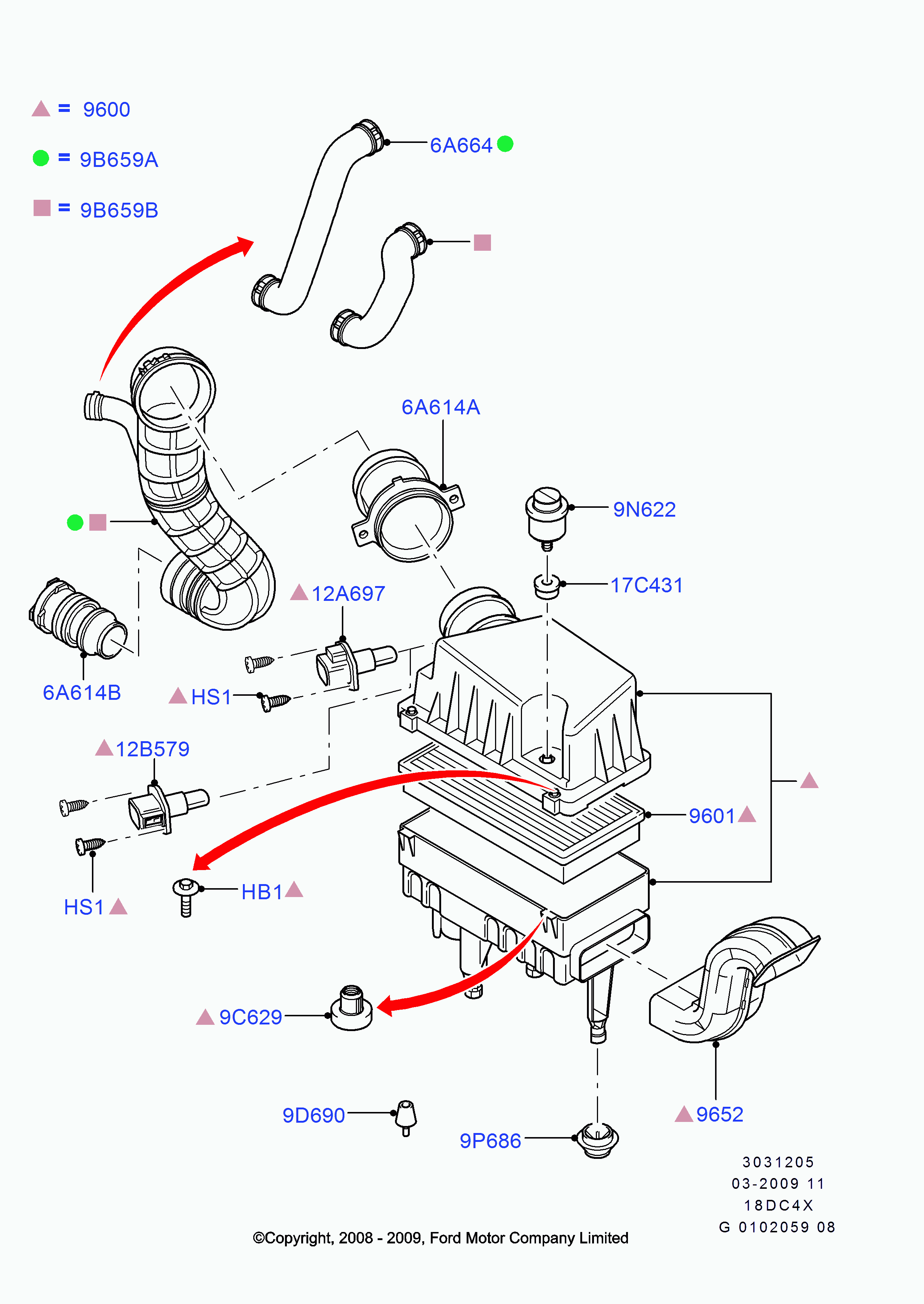 FORD 1 376 235 - Gaisa masas mērītājs ps1.lv