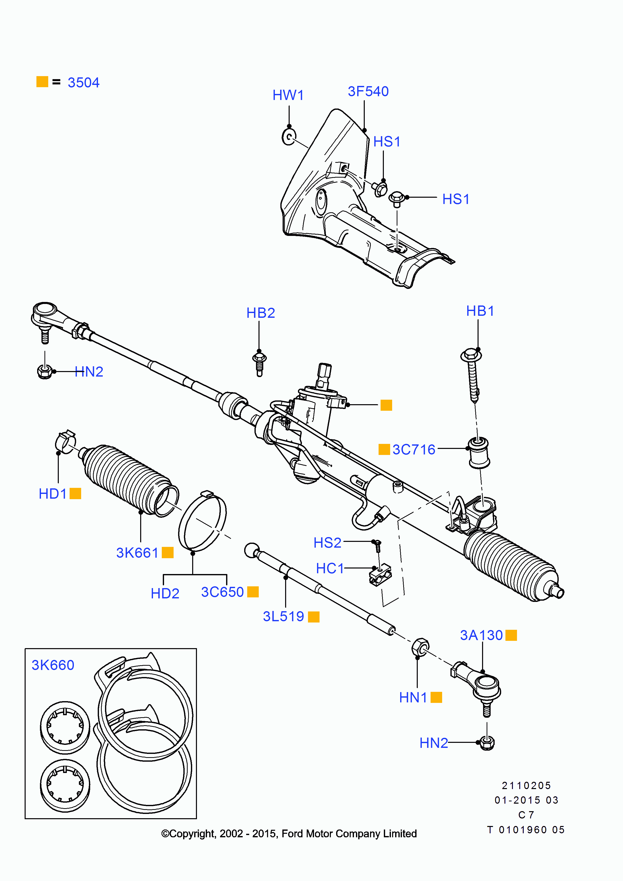 FORD 5227400 - Bukse, Lāgu atspere ps1.lv