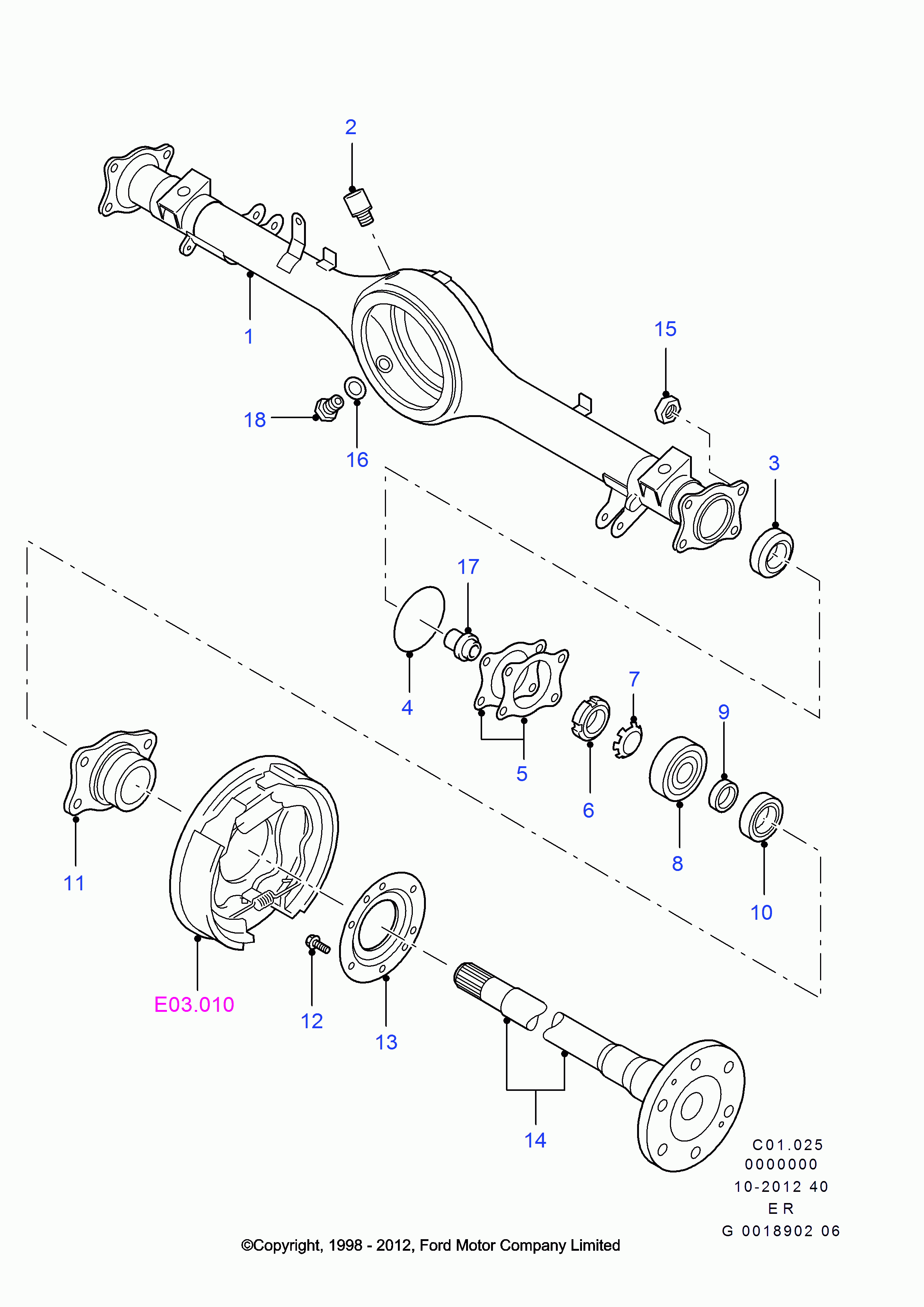 FORD 4035908 - Riteņa rumbas gultņa komplekts ps1.lv