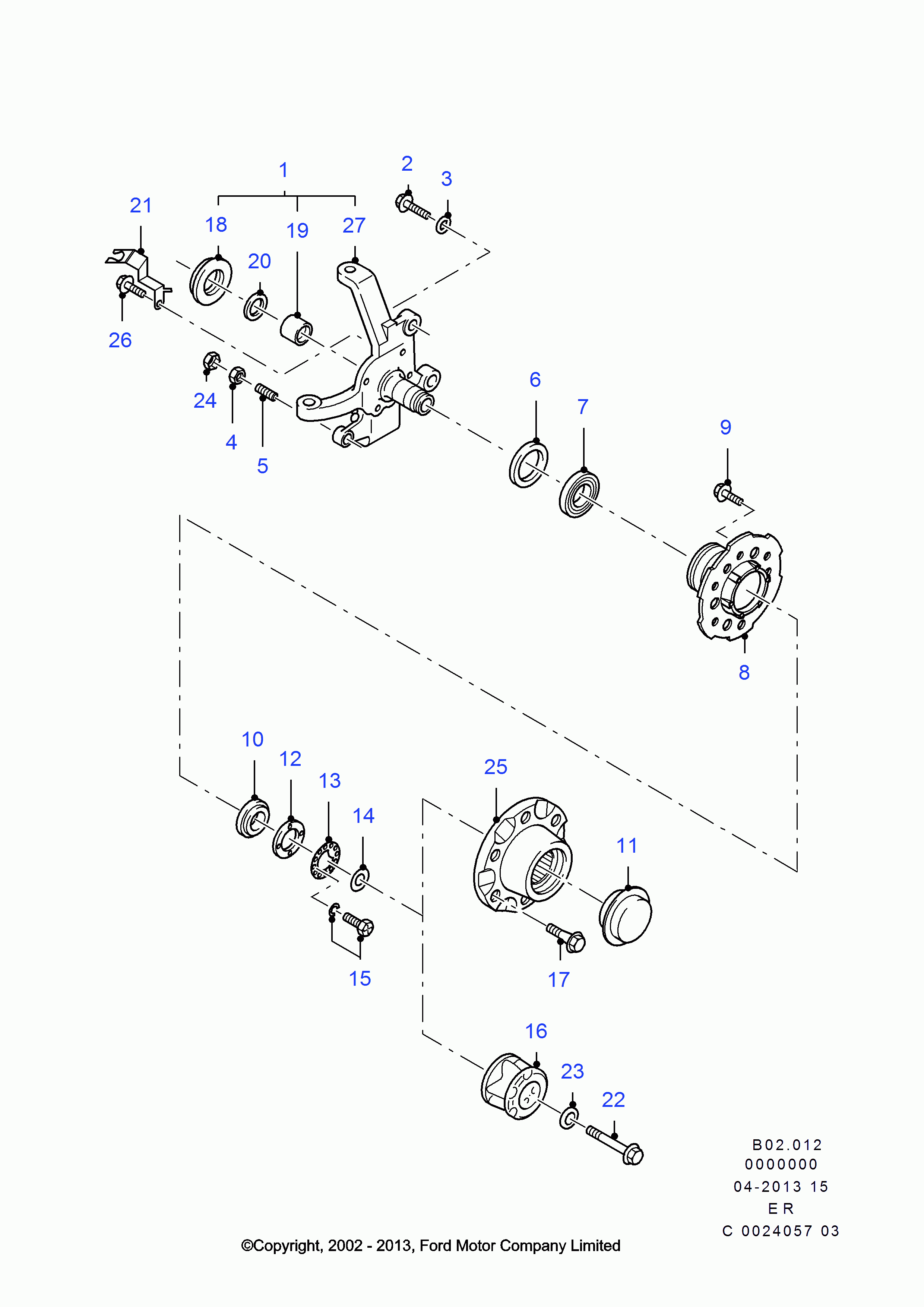 FORD 3666942 - Riteņa rumbas gultņa komplekts ps1.lv