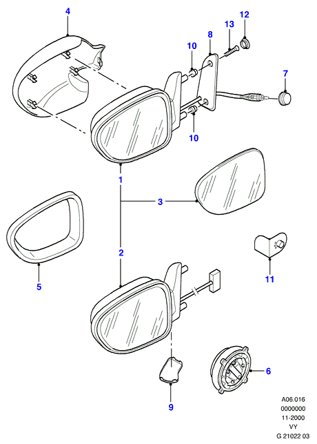 FORD 1110005 - Switch - Electrically Oper. Mirror ps1.lv