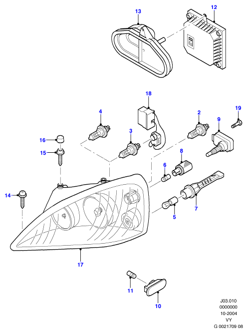 FORD 1125197 - Pagrieziena signāla lukturis ps1.lv