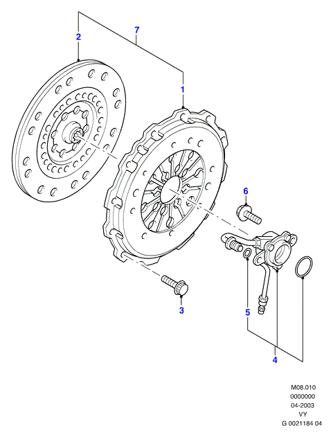 FORD 1424515 - Centrālais izslēdzējmehānisms, Sajūgs ps1.lv