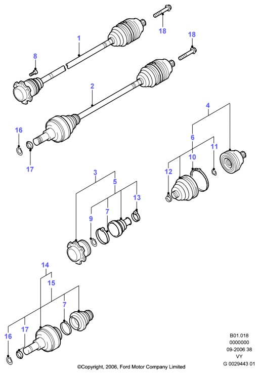 FORD 1254277 - Piedziņas vārpsta ps1.lv