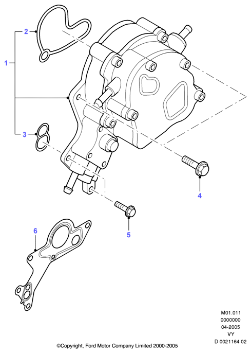 FORD 1 100 630 - Vakuumsūknis, Bremžu sistēma ps1.lv