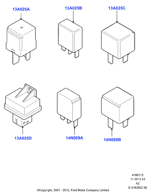 FORD 1433498 - Relejs, Tuvā gaisma ps1.lv