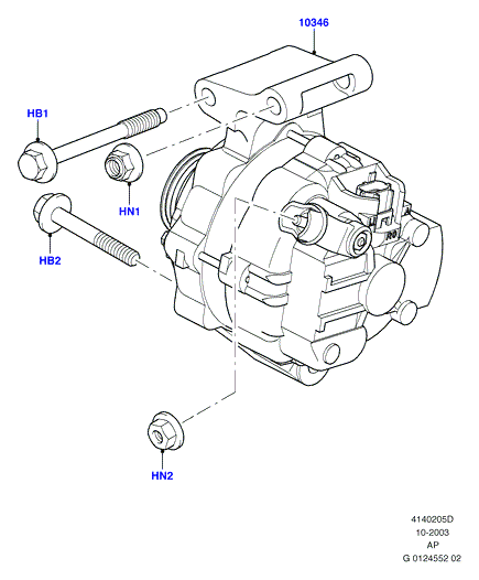 FORD 1 543 764 - Ģenerators ps1.lv