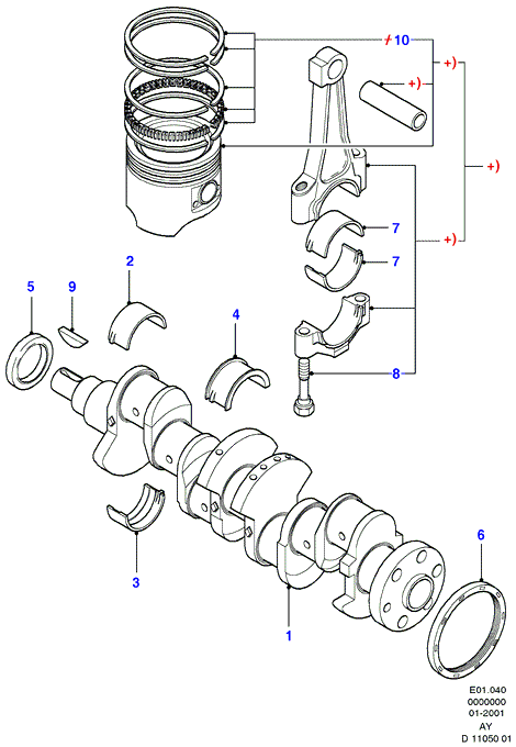 FORD 6939045 - Virzuļa gredzenu komplekts ps1.lv