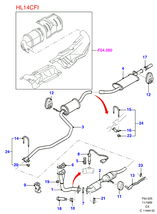 FORD 1 478 314 - Savienojošie elementi, Izplūdes gāzu sistēma ps1.lv