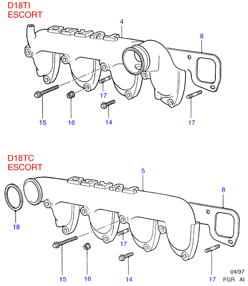 MAZDA 6169448 - Blīve, Ieplūdes kolektors ps1.lv