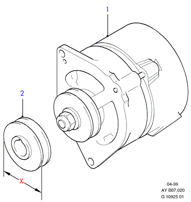 Opel 1406046 - Ģenerators ps1.lv