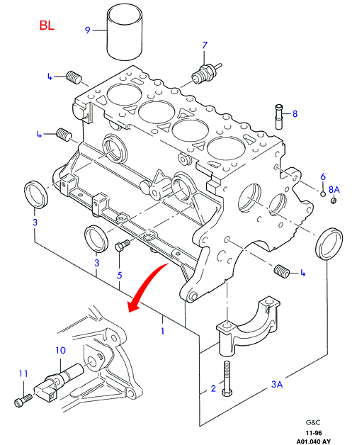 FORD 6 474 024 - Blīve, Motora bloka galva ps1.lv