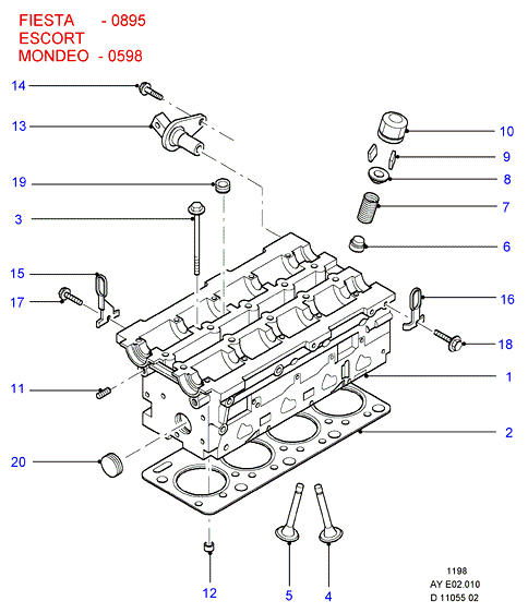 FORD 7 033 372 - Impulsu devējs, Kloķvārpsta ps1.lv