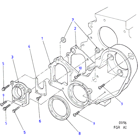 FORD 1 075 771 - Vārpstas blīvgredzens, Kloķvārpsta ps1.lv