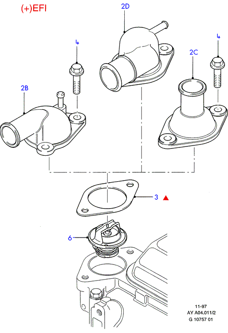 Subaru 1452357 - Termostats, Dzesēšanas šķidrums ps1.lv