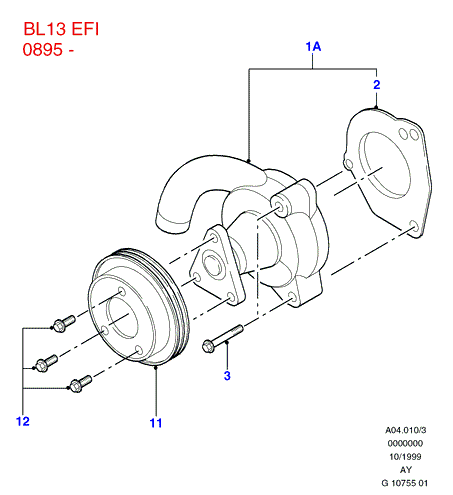 FORD 6 039 328 - Ūdenssūknis ps1.lv