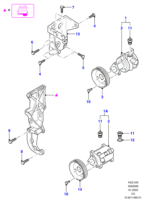 FORD 4 147 206 - Hidrosūknis, Stūres iekārta ps1.lv