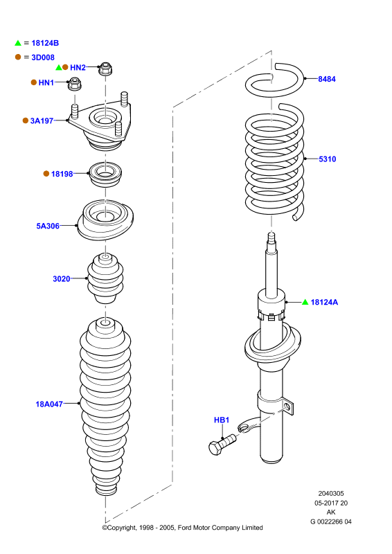 FORD 1069013 - Balstiekārtas atspere ps1.lv