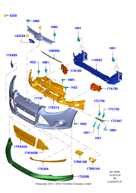 FORD 2 038 573 - Radiatora emblēma ps1.lv