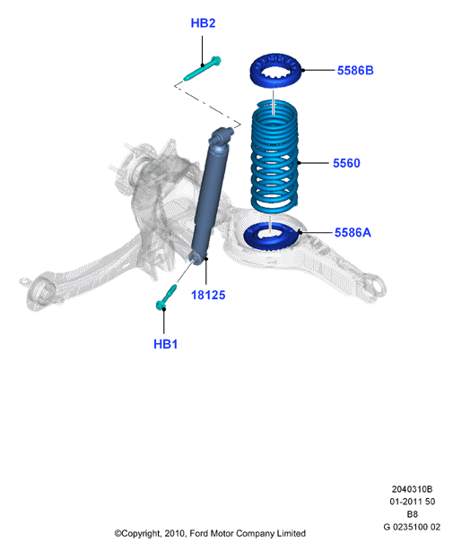 FORD 1810120 - Amortizators ps1.lv