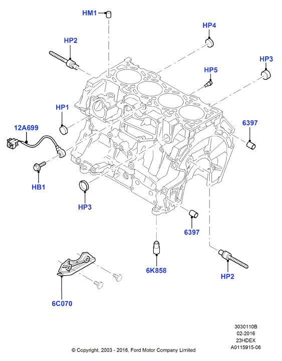 FORD 1 358 032 - Detonācijas devējs ps1.lv