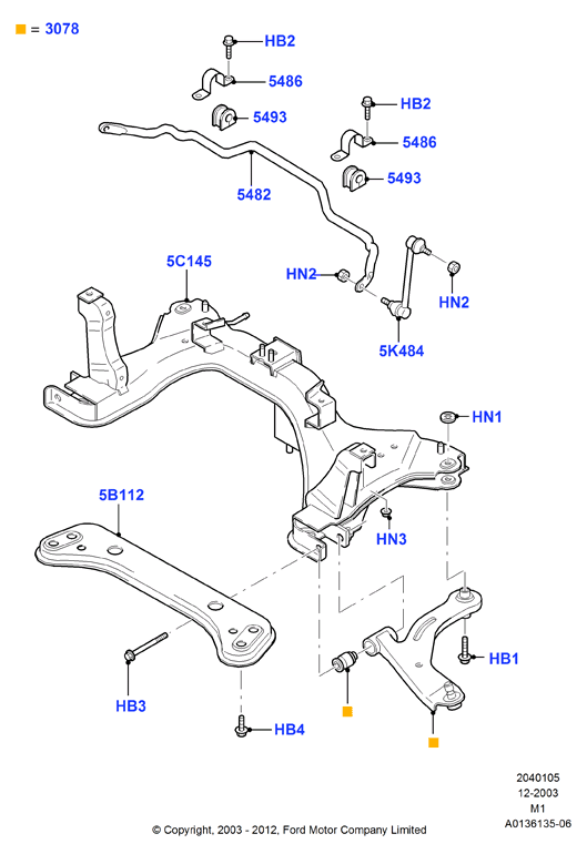 FORD 5 152 208 - Stiepnis / Atsaite, Stabilizators ps1.lv