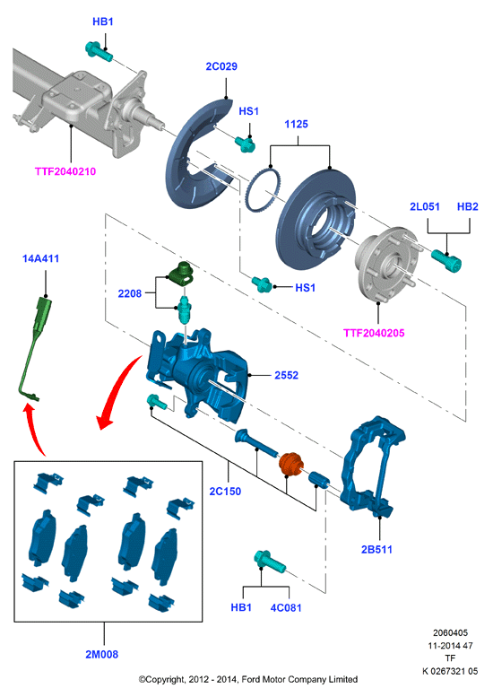 FORD 1 843 320 - Bremžu suports ps1.lv