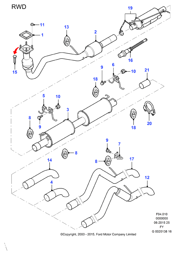 FORD 6 831 302 - Bukse, Stabilizators ps1.lv