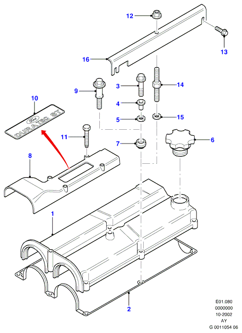 FORD 1 663 394 - Blīve, Motora bloka galvas vāks ps1.lv