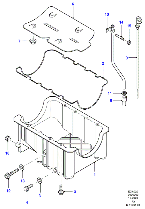 FORD 1 454 117 - Korķis, Eļļas vācele ps1.lv