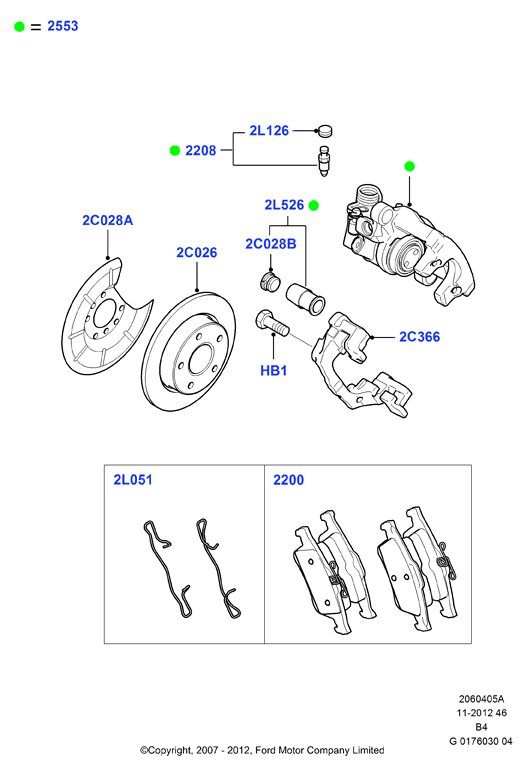 FORD 1748745 - Bremžu diski ps1.lv