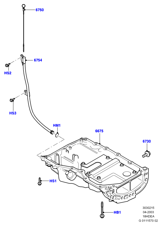 FORD 5340157 - Eļļas vācele ps1.lv