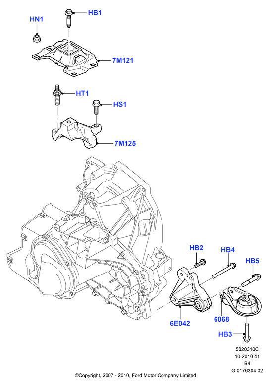 FORD 1322569 - Piekare, Pārnesumkārba ps1.lv