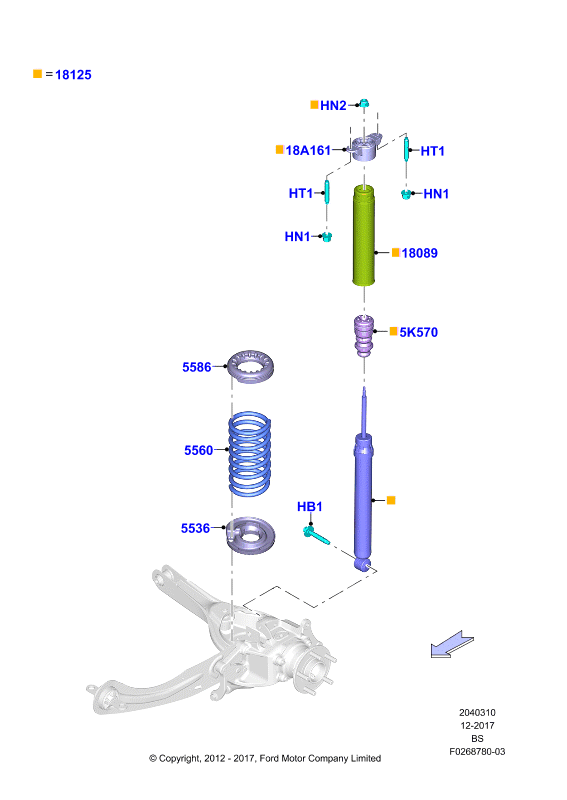 FORD 1805577 - Amortizators ps1.lv