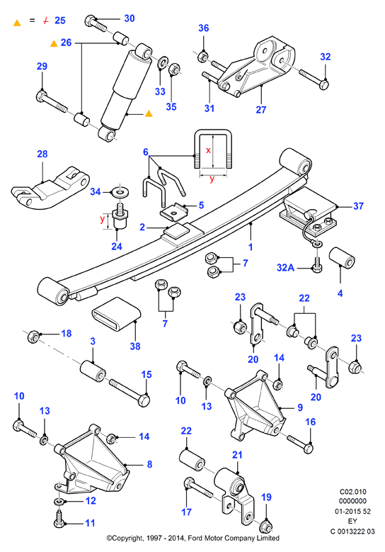 FORD 1076408 - Bukse, Šķērssvira ps1.lv