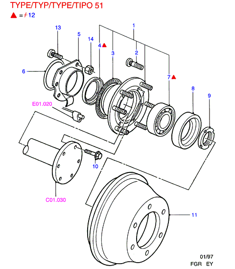 FORD 6616084 - Riteņa stiprināšanas skrūve ps1.lv