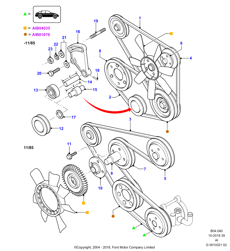 FORD 1057840 - Ķīļrievu siksna ps1.lv