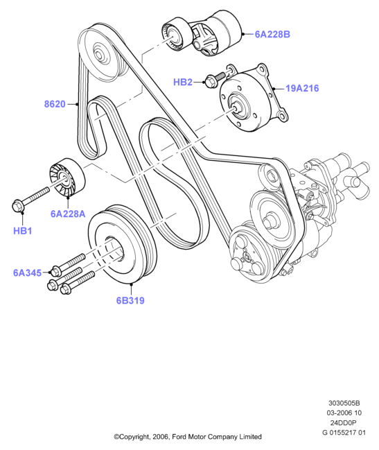 FORD 1440434 - Ķīļrievu siksna ps1.lv