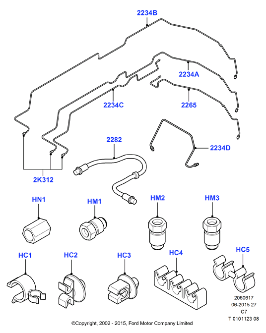 FORD 4447742 - Bremžu šļūtene ps1.lv