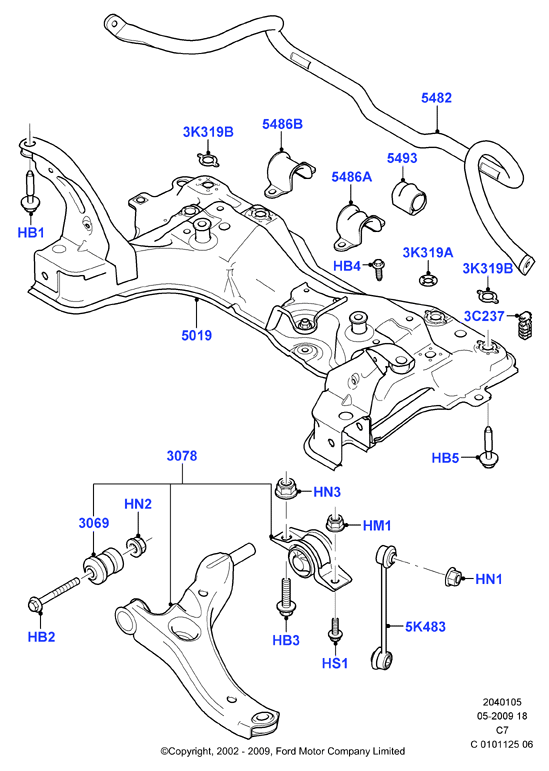 FORD 1355048 - Neatkarīgās balstiekārtas svira, Riteņa piekare ps1.lv