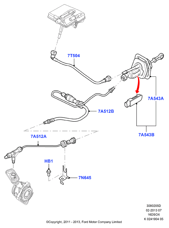 FORD 1491916 - Galvenais cilindrs, Sajūgs ps1.lv