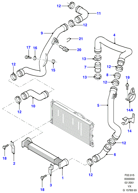 FORD 1020642 - Pūtes sistēmas gaisa caurule ps1.lv