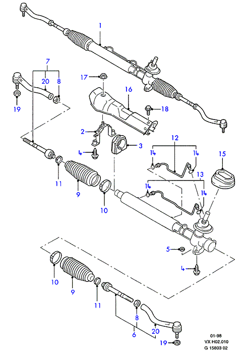 FORD 7398680 - Putekļusargs, Stūres iekārta ps1.lv