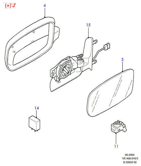 FORD 1056983 - Ārējais atpakaļskata spogulis ps1.lv