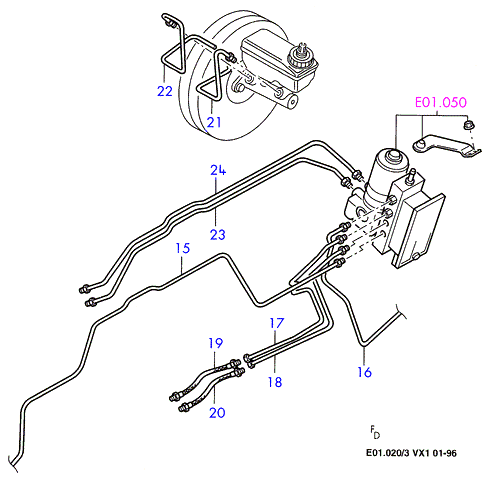 VAG 7335771 - Bremžu šļūtene ps1.lv