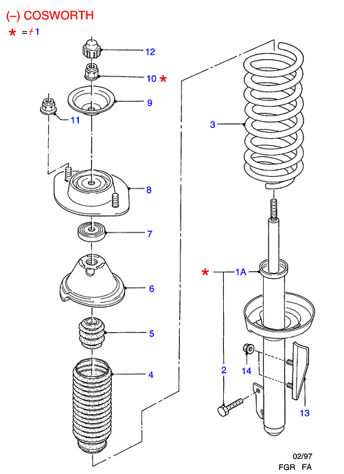 FORD 5031019 - Amortizators ps1.lv