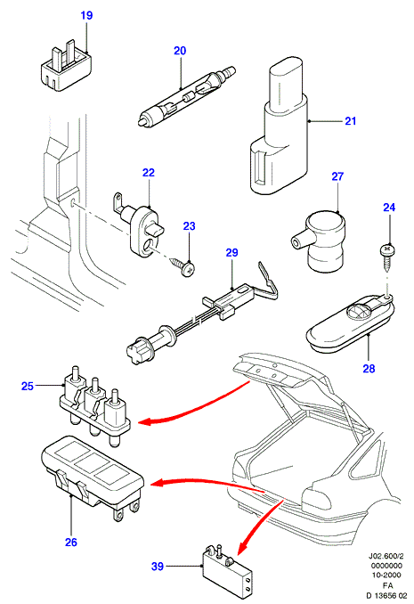 FORD 1664644 - Trose, Stāvbremžu sistēma ps1.lv